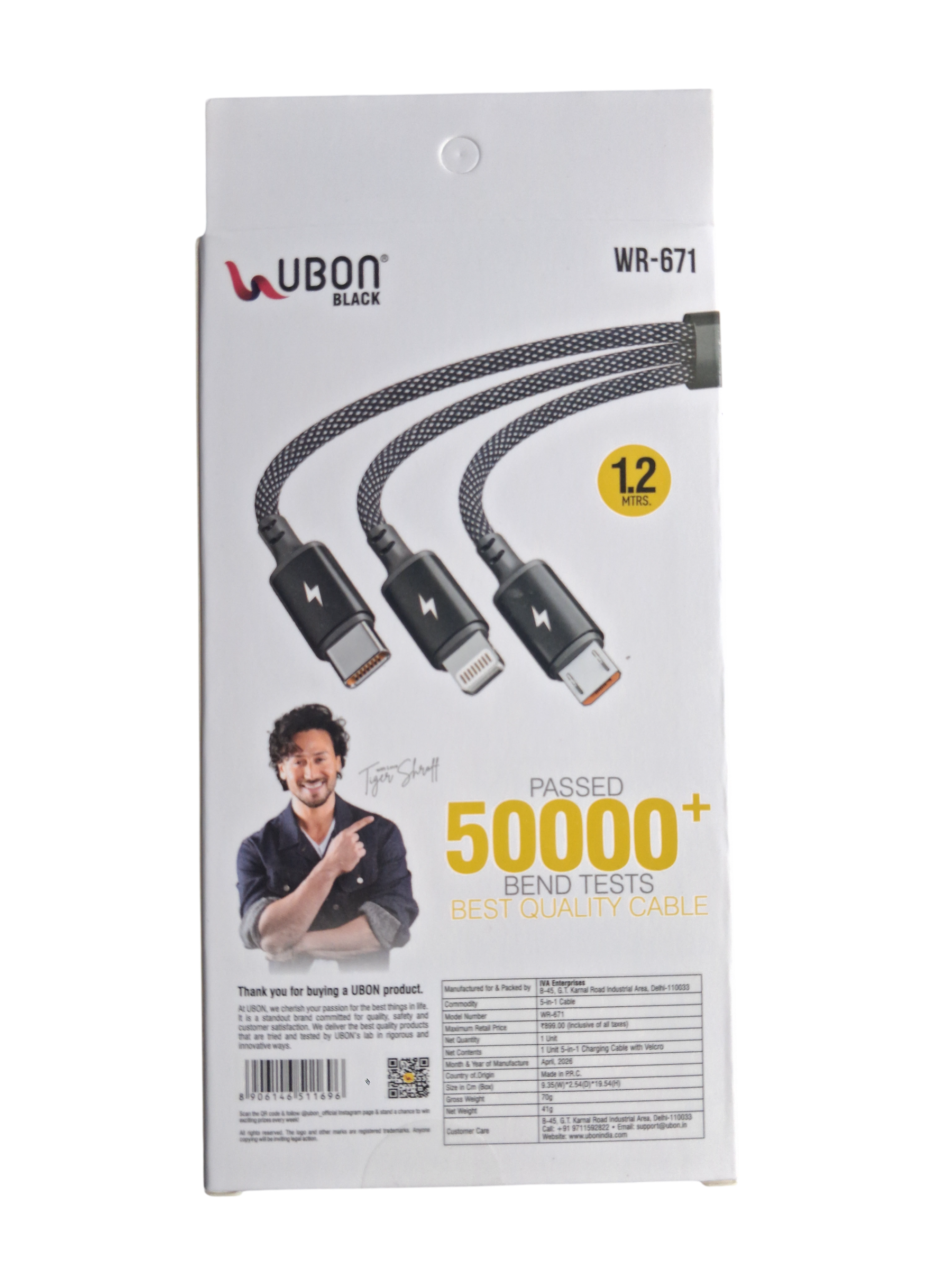 120W 4-in-1 Fast Charging Cable Nylon Braided Multi USB Charger Cord with Type-C, Micro USB & Lightning Connectors | Fast Data Sync & Durable Tangle-Free Cable for Android, iPhone, Tablets