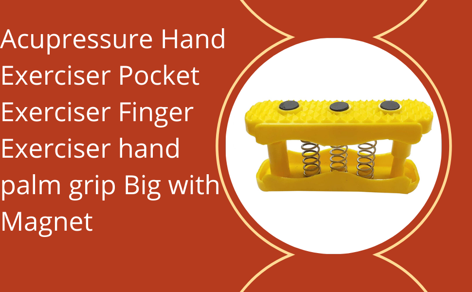 Acupressure Pocket Finger Exerciser Gripper for Hand/Palm with Pressure Points (Pack of 1)