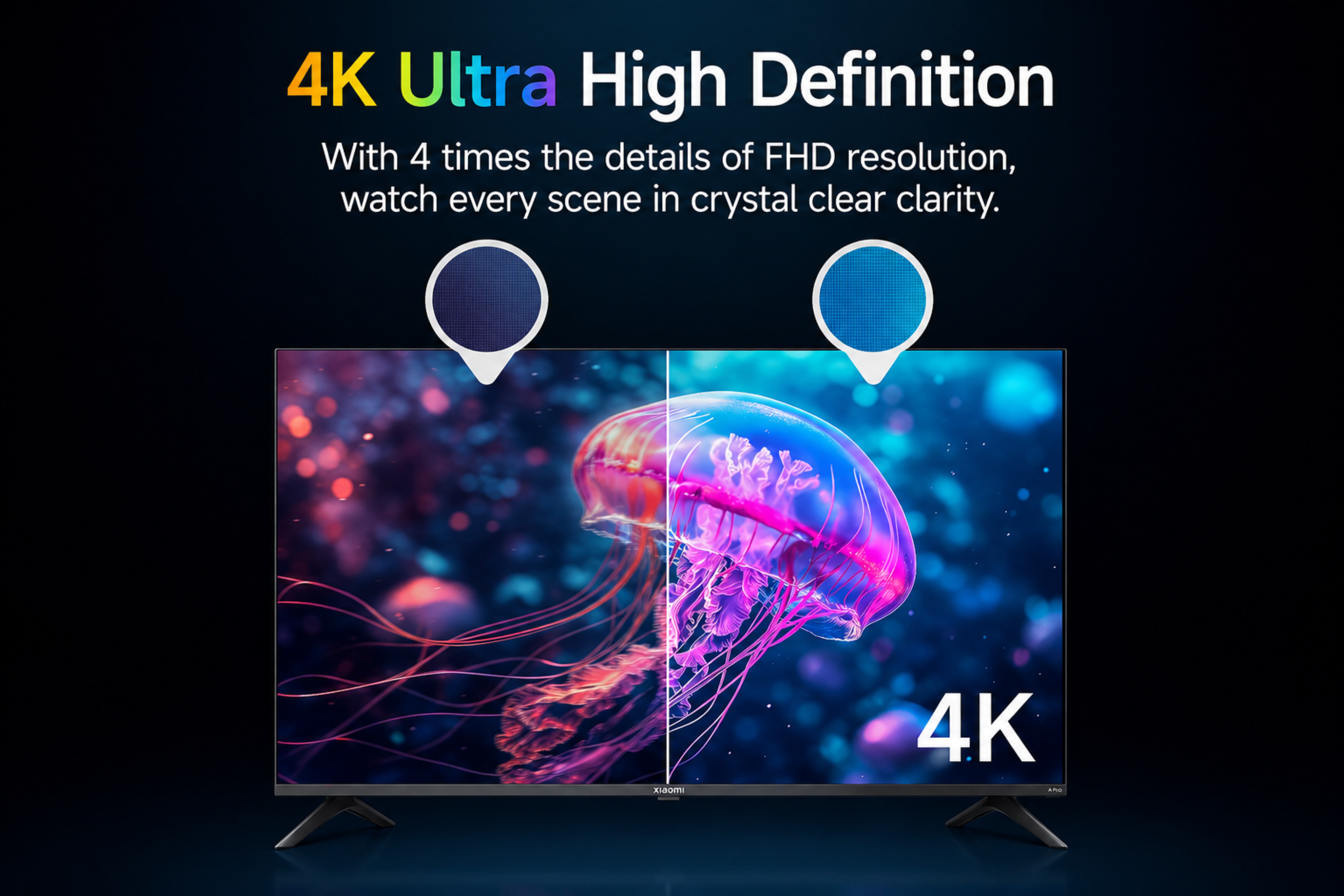 VASAP 108 cm (43 inches) Frameless V Series Full HD Smart Android LED TV.