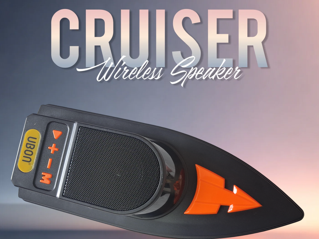 UBON Cruise V5.3 Wireless Bluetooth Speaker | 10W Powerful Sound Output | Up to 8 Hours Playtime | Portable Heavy Bass Speaker with Bluetooth 5.3, USB, TF Card &amp; AUX Support | Stylish Unique Design for Home, Travel &amp; Parties