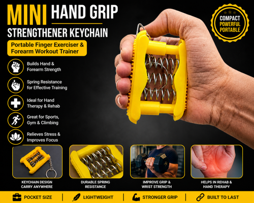 Acupressure Pocket Finger Exerciser Gripper for Hand/Palm with Pressure Points (Pack of 1)