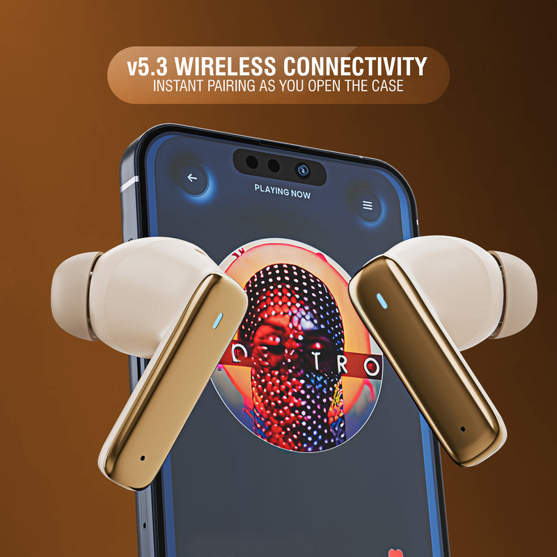 UBON J31 Freedom Series Truly Wireless Earbuds | 40Hrs Playtime | Bluetooth v5.3 TWS Earbuds | ENC Noise Free Calling | Voice Assistant | Deep Bass Sound | Type-C Fast Charging | IPX4 Water Resistant Earbuds for All Smartphones