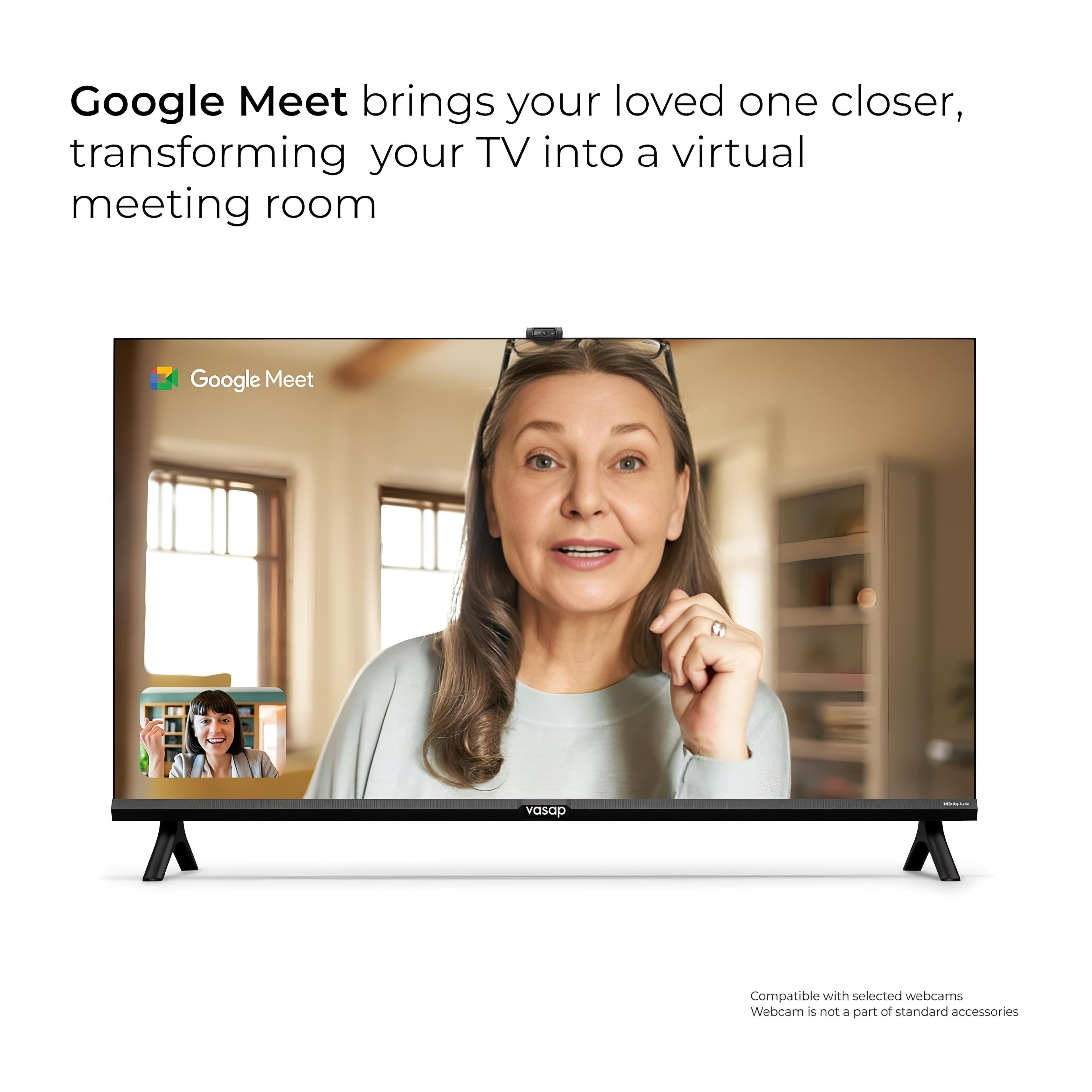 VASAP 139 cm (55 inches) Frameless v pro series 4K Ultra HD Smart QLED Google TV.