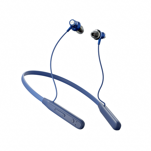 Bluetooth Wireless Neckband Earphones with 72H Playtime, Dual Pairing & Fast Charging