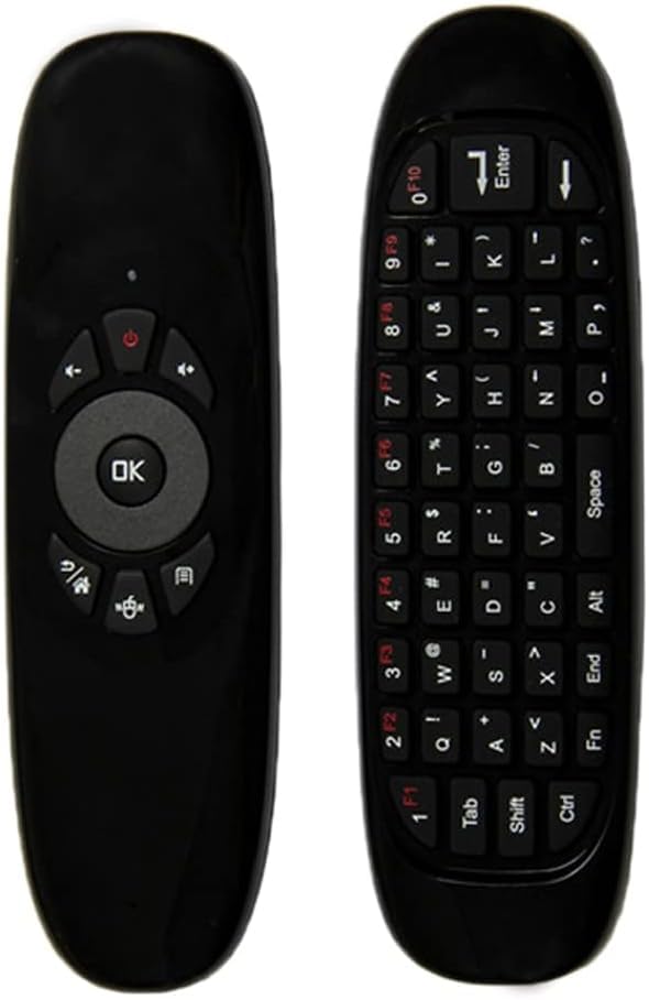 Air Mouse Remote with Mini Wireless Keyboard, 2.4G USB Fly Mouse with Color Backlight & Motion Detection, Wireless Remote Control for Smart TV, Android TV Box, PC, Laptop, Projector & HTPC.