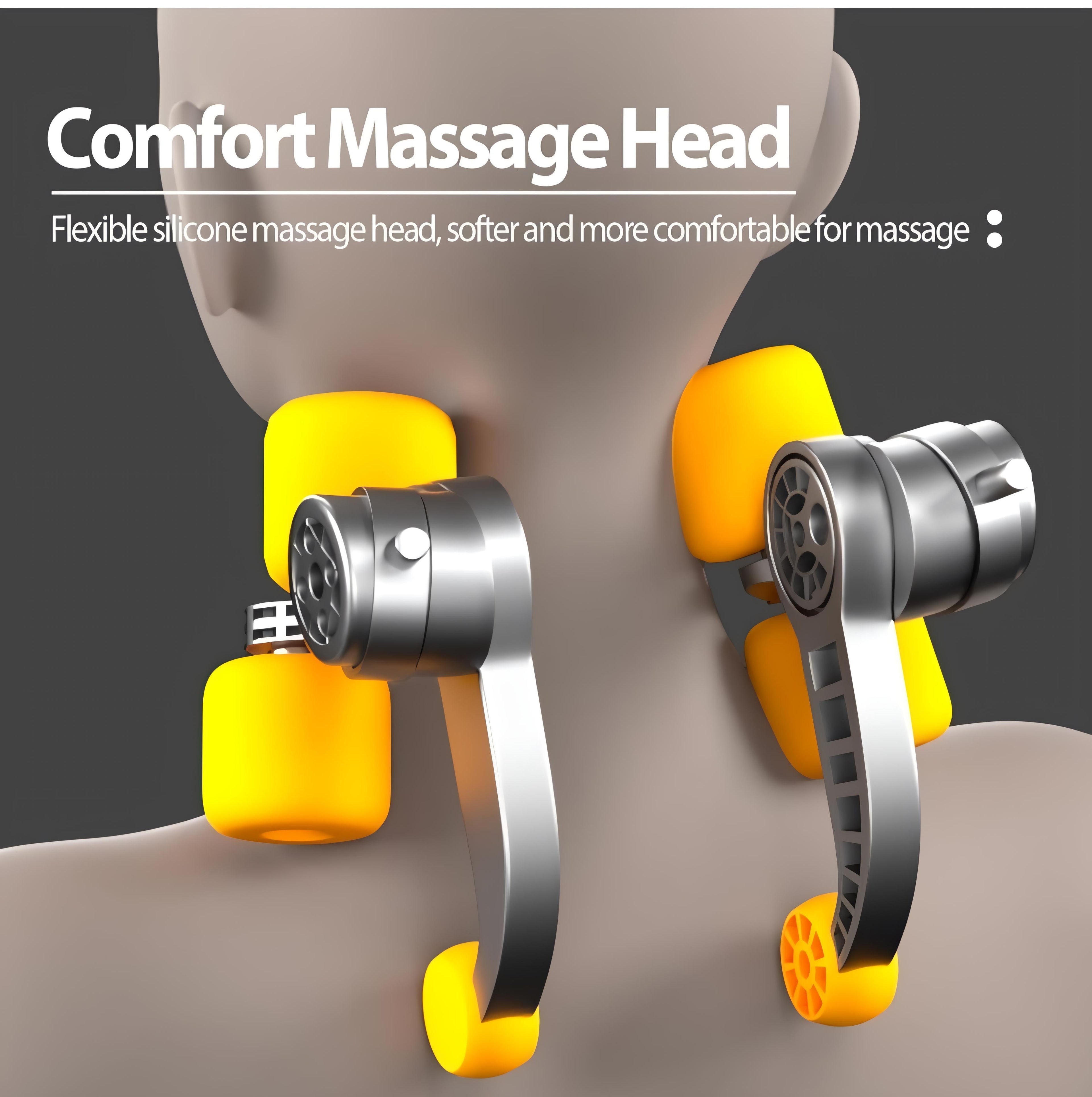 Neck and back massager for cervical pain relief.